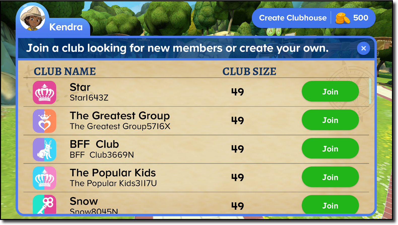 Kendra Join A Club.PNG