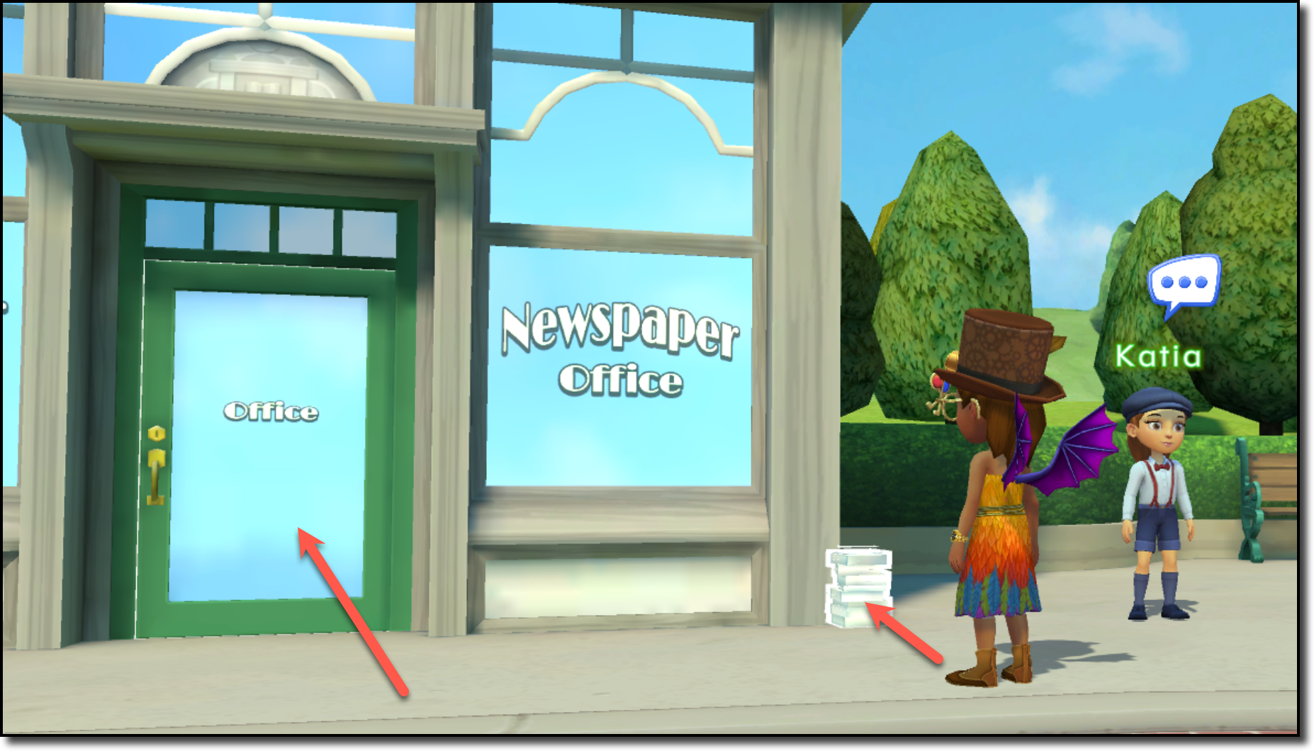 Newspapers outside Chronical Office.png
