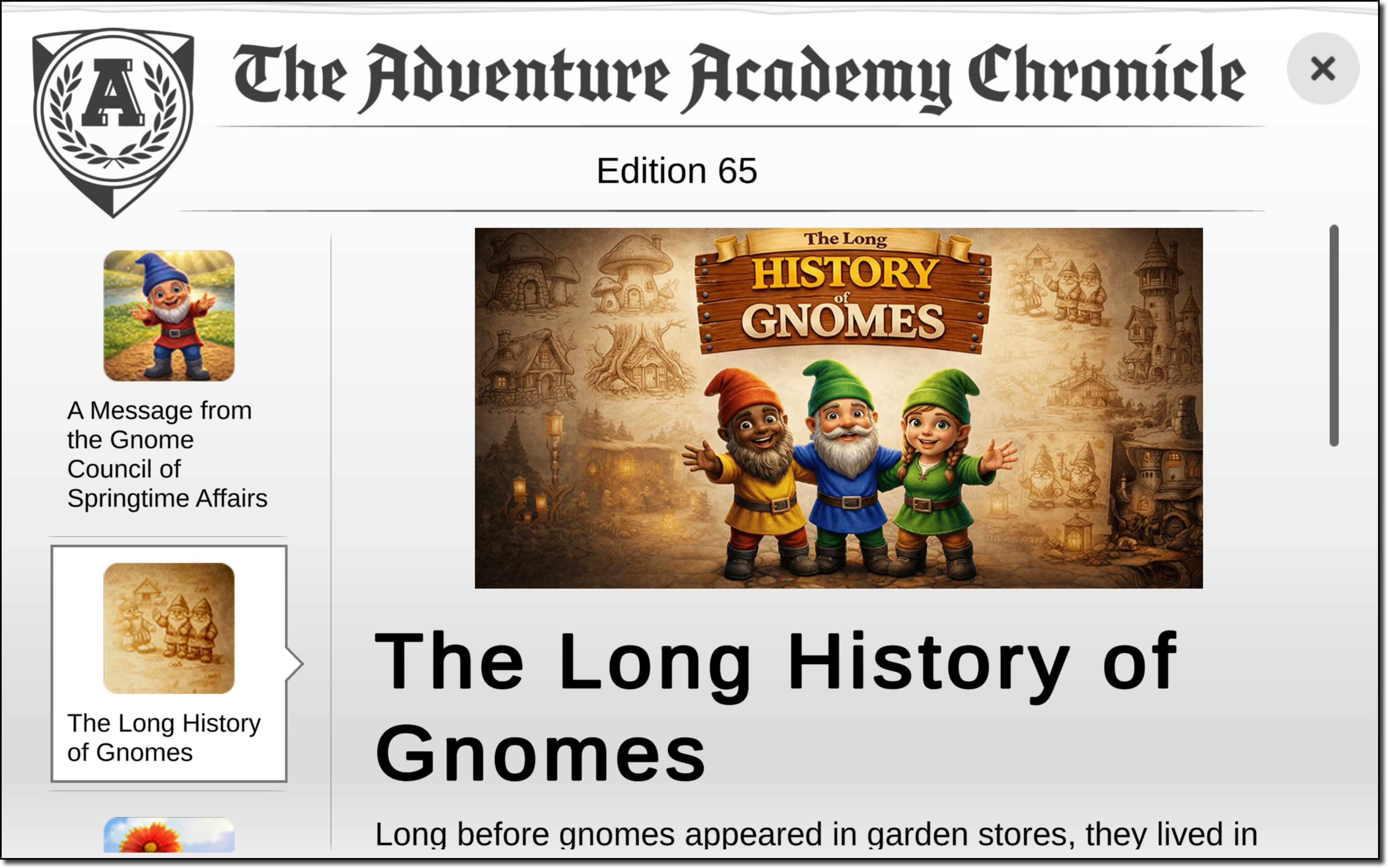 Newspaper - Long History of Gnomes.png